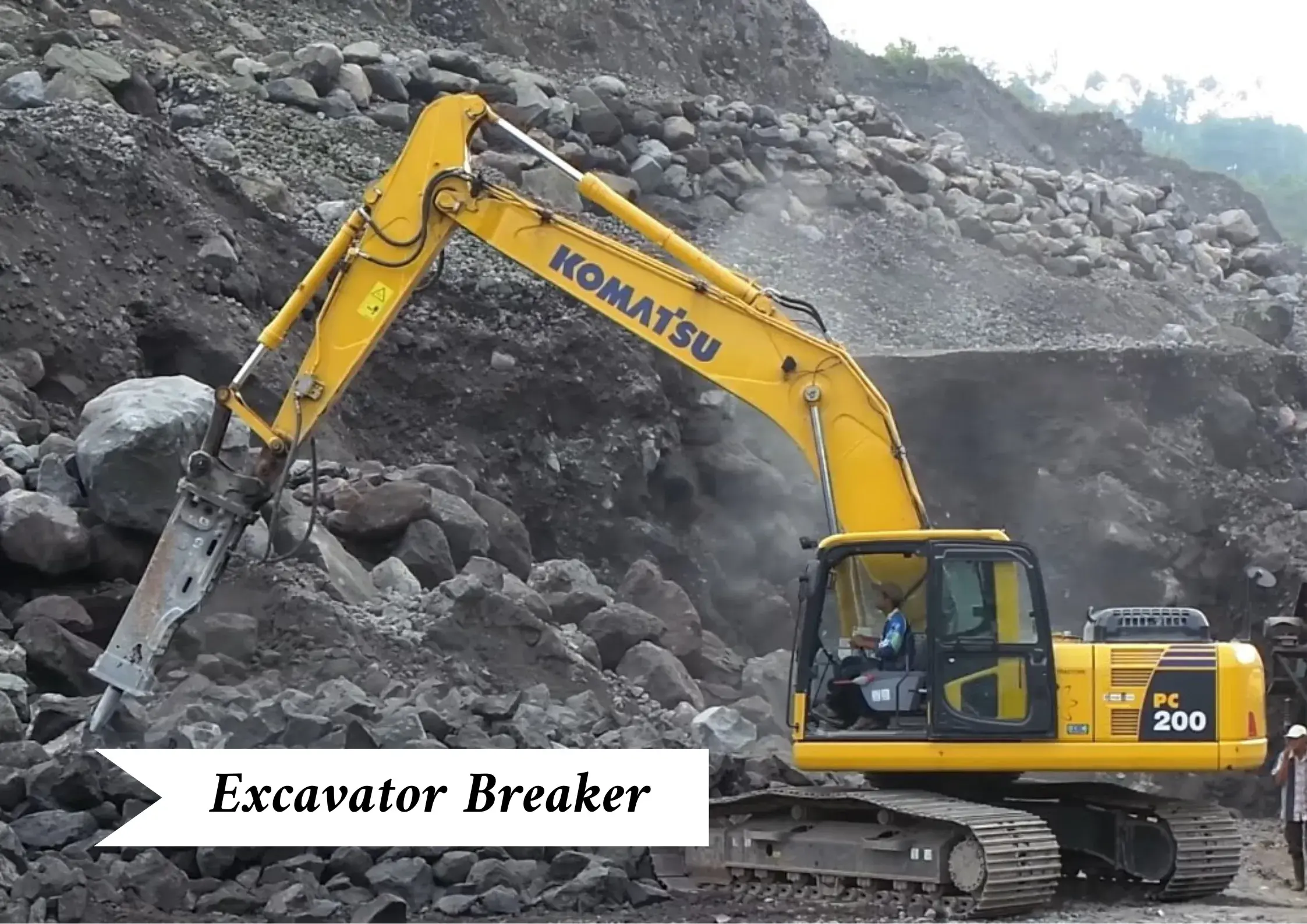 rental excavator breaker